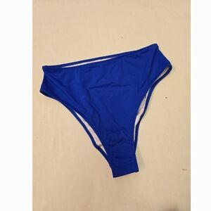 Shade & Shore High Leg Swim Bottom- Royal Blue - Small NWOT